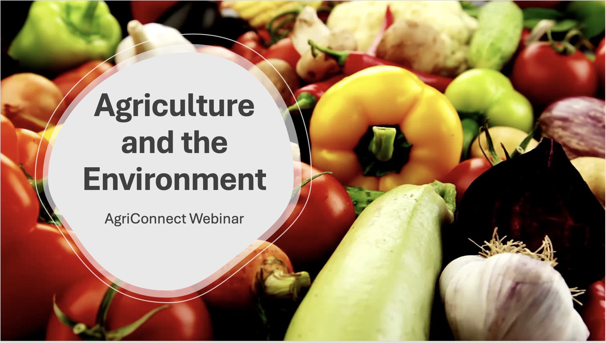 AgriConnect Agriculture and the Environment